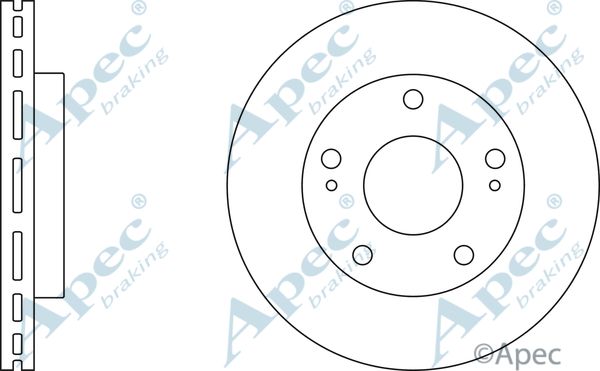 APEC BRAKING Jarrulevy DSK311